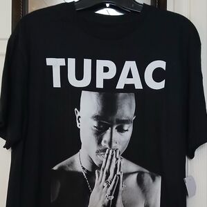 Black Tupac Graphic T-Shirt